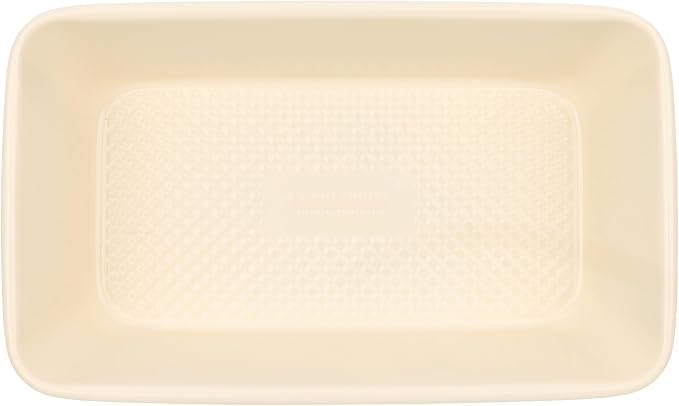 David Burke 9" Loaf Pan – Commercial Grade Heavy Gauge Steel, Dishwasher Safe, PFTE & PFOA Free, Oven Safe – Cream