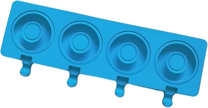 Ices Stick Cream Mold Tray Cubes Making Tool Doughnuts Shape Silicone Popsicles Mold Food Maker Enduring Doughnuts Shape Cream