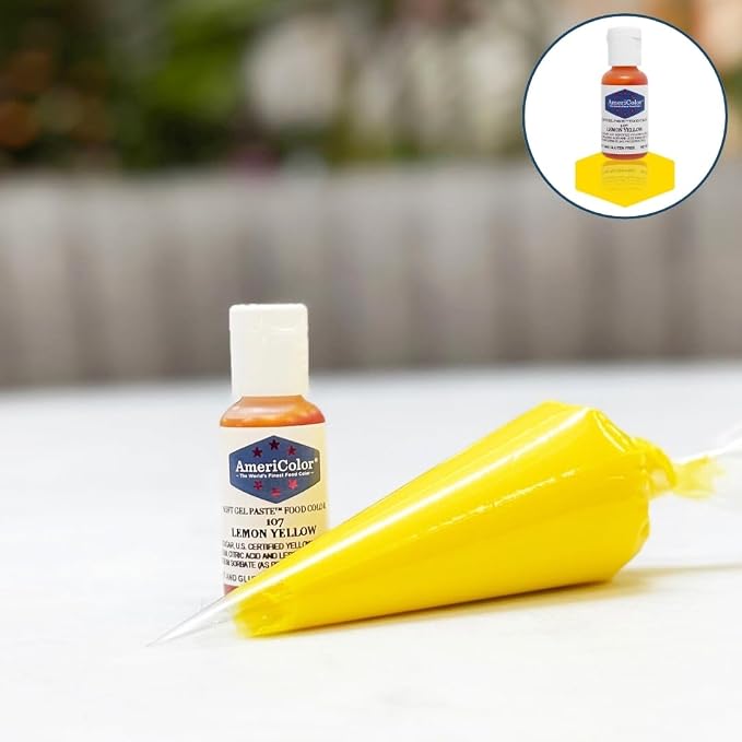 Americolor Soft Gel Paste Food Color, .75-Ounce, Lemon Yellow