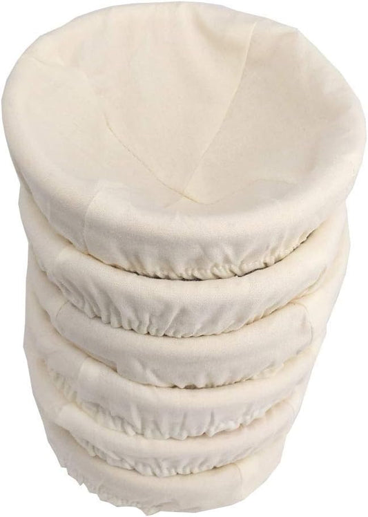 5 inch Bread Basket Set of 6, Banneton Bread Proofing Basket