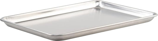 Winco Commercial-Grade Aluminum Sheet Pan, 18 Gauge, 1/2 Size