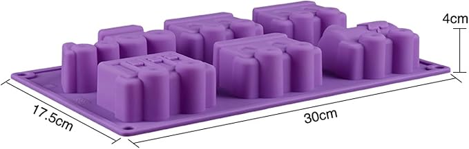 FantasyDay 1 Pack Cartoon Train Silicone Muffin Mold & Cupcake Baking Pan for Birthday Theme Party, Muffin Cups, Ice Cube, Soap, Wafer, Cake, Tart, Pie, Flan, Dough, Donut