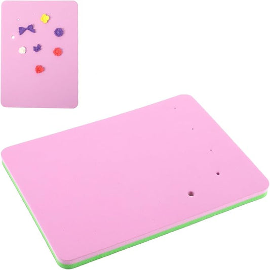 Polymer Clay Mat with 5 Holes, Fondant Paste Cake Foam Pad Mat Rectangular Flower Drying Mats Clay Modelling Tools Crafts Mats for Sugarcraft Cakes Decoration Painting