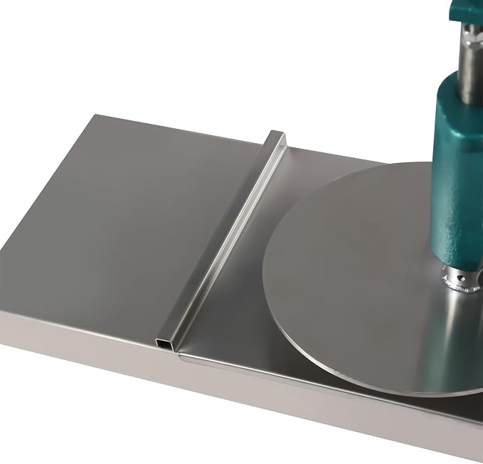 Pizza Dough Press Machine, 9.5" Manual Pastry Press Machine Stainless Steel Pizza Press Pizza Dough Maker Thickness Adjustable