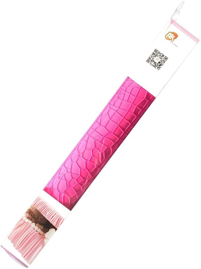ART Kitchenware Large Size Crocodile Alligator Impression Mat Embossed Silicone Cake Lace Mat 23.6x 15.75" Fondant Cake Decorating Tools Gum Paste Molds Cake Molds Pastry Baking Tools BLM-26