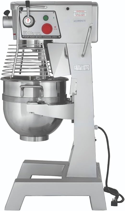 Chronos 30R-003 - Commercial 30 Qt. Medium Duty Planetary Mixer - w/Bowl, Accessories, and #12 Attachment Hub