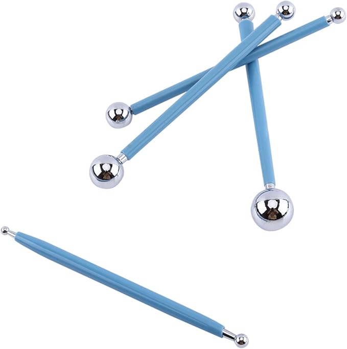 Stainless Steel Ball Sculpting Tool Set Modeling Metal Fondant Kit for Cake Decorating