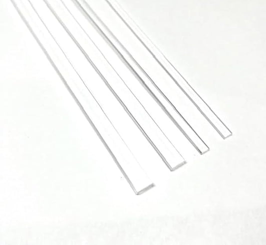 Flat Clear sticks for cake toppers cake pops or lollipops - Acrylic Plexiglass Sticks Transparent Clear, Strong and not bendy with length of 4“,6“ or 8“ (25, 8in - Heavy Duty)
