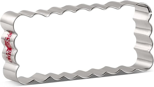 LILIAO Scalloped Edge Cookie Cutter, Biscuit Cutters, Stainless Steel (4.2 x 2 inches)