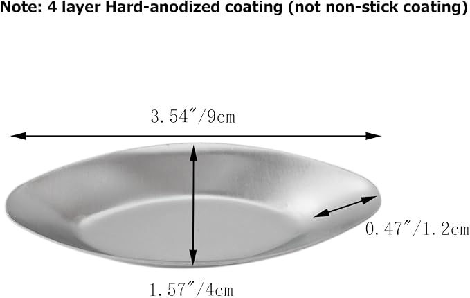Canoe Egg Tart Pans, Aluminum Small Boat Shape Tart Molds, Individual Oval Tartlet Tins for Baking Pie, Quiches - 10Pcs, Silver