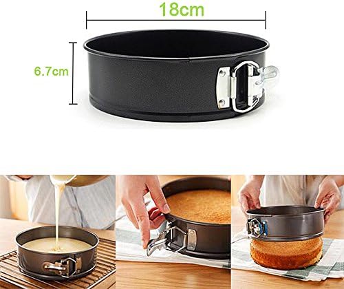 7 inch Springform interlocking and leak-proof seal carbon Cake Springform Pan