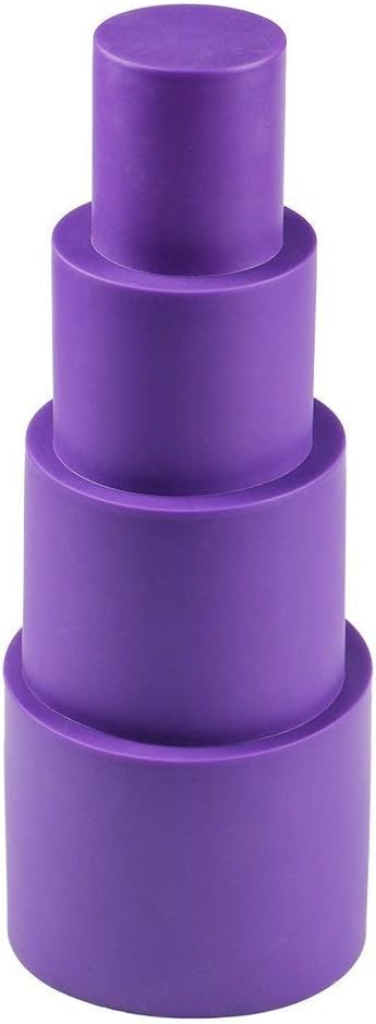 Webake Round Cake Pan Set, Silicone Mold Deep Baking Pans for 4 Tiered Layer Tin, 6 Inch, 5 Inch, 4 Inch, 2-3/4 Inch Wedding Birthday Anniversary, Small and Tall