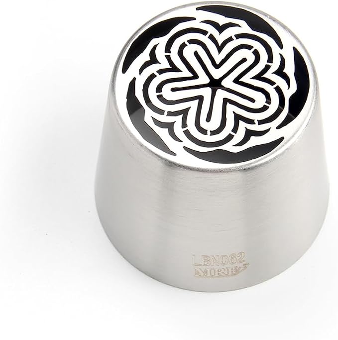 1 Piece Stainless Steel Extra Large Compact Flower Icing Tips,Pastry Frosting Russian Piping Nozzles for Marshmallow Bouquet,Cake Decorating Dessert Piping Tips,Flower Frosting Nozzles for Decorating