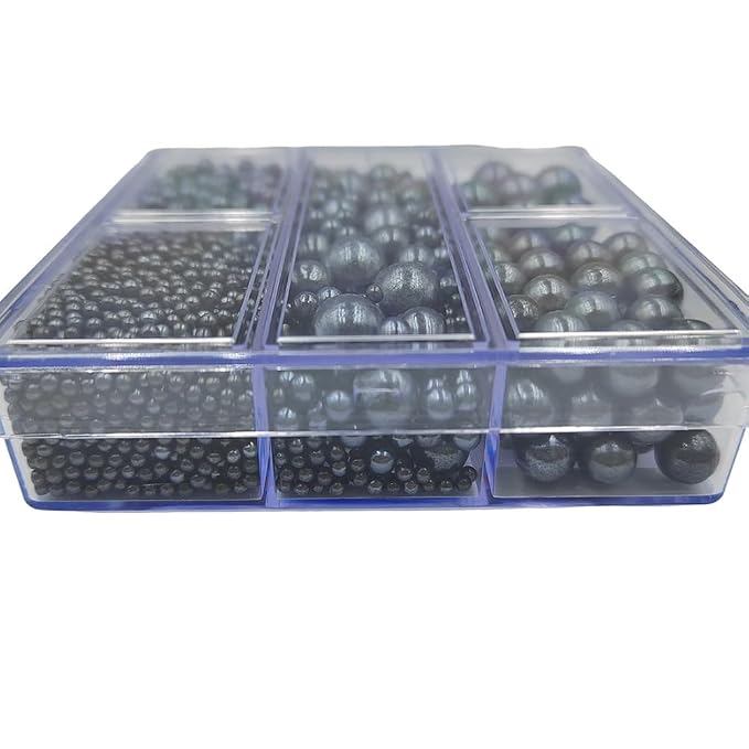 Black Pearl Sprinkles for Baking, 4 Sizes Mix Size, Edible Pearls for Cupcake Topper, Ice Cream, Cookie, Donuts, Cake Decorating (2mm, 4mm, 7mm, 10mm)