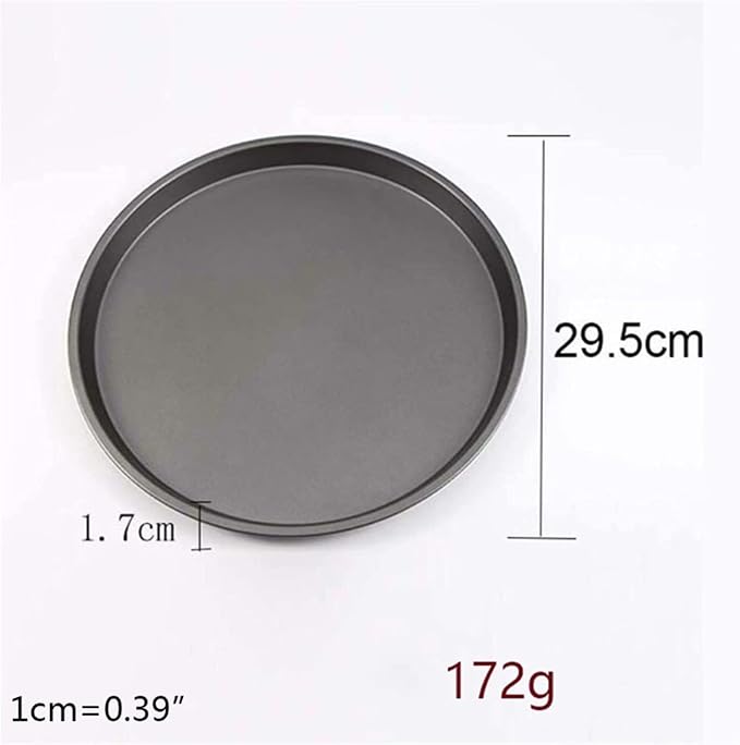 12 Inch Round Baking Cake Pan Carbon Steel Non-Stick Light Bakeware Restaurant Kitchen Baking Tool