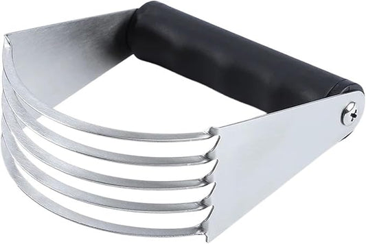 Stainless Steel Manual Dough Blender Pastry Kneader Maker Flour Mixer Butter Lard Cutter Noodle Knife Kitchen Baking Tools, Silver