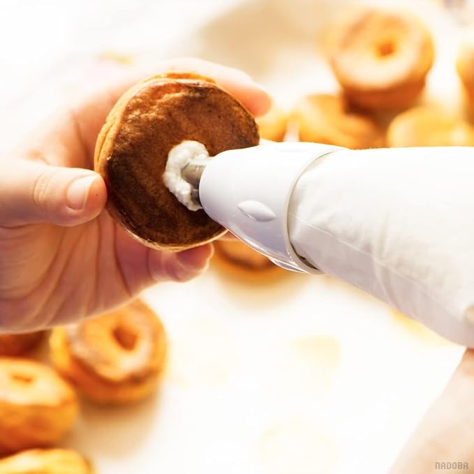 3 Pcs Filling Piping Tip Set – Easy-to-Use & Clean Stainless Steel Pastry Filling Tip for Cream Puff, Deviled Egg Piping Tool, Donut & Eclair Decoration – Different Sizes, Lightweight & Durable