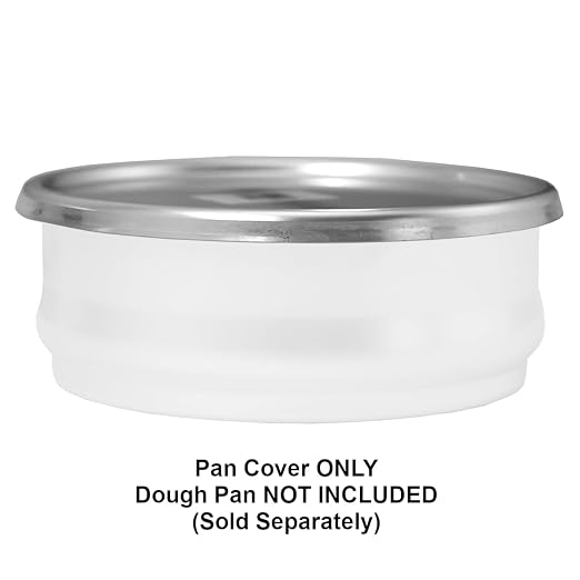 Chef Approved Aluminum Stable Dough Proofing Pan Lid | Professional Round Shape Retarding Stackable Bakeware Pot for Bakery Pastry Coffee Shop | Fits 48DPAN | Break Resistant, 8.6"W x 8.6"D x .13"H