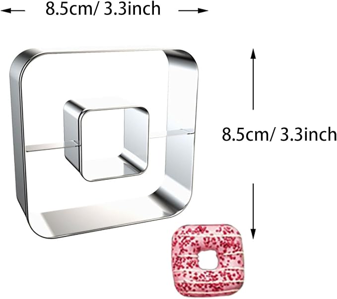 Square Doughnut Cookie Cutter