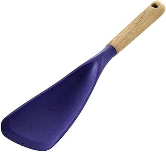 Farberware Multi Tool Scoop Spoonula Versatile Beechwood Kitchen Essential for Lifting, Scraping, and Turning