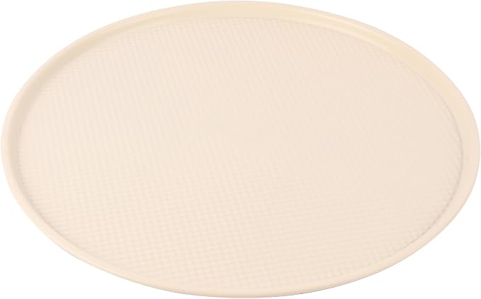 David Burke 14" Pizza Pan – Made from Carbon Steel with AirFlow Baking Technology, Oven Safe, PFTE & PFOA Free, Durable & Easy to Clean – Cream