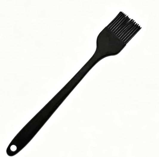 Silicone Basting Brush, Heat Resistant Oil Pastry Brush for Cooking Baking Grilling BBQ, 8 Colors ，Green, Orange, Blue, Pink, Red, Purple, Black, Yellow (Black)