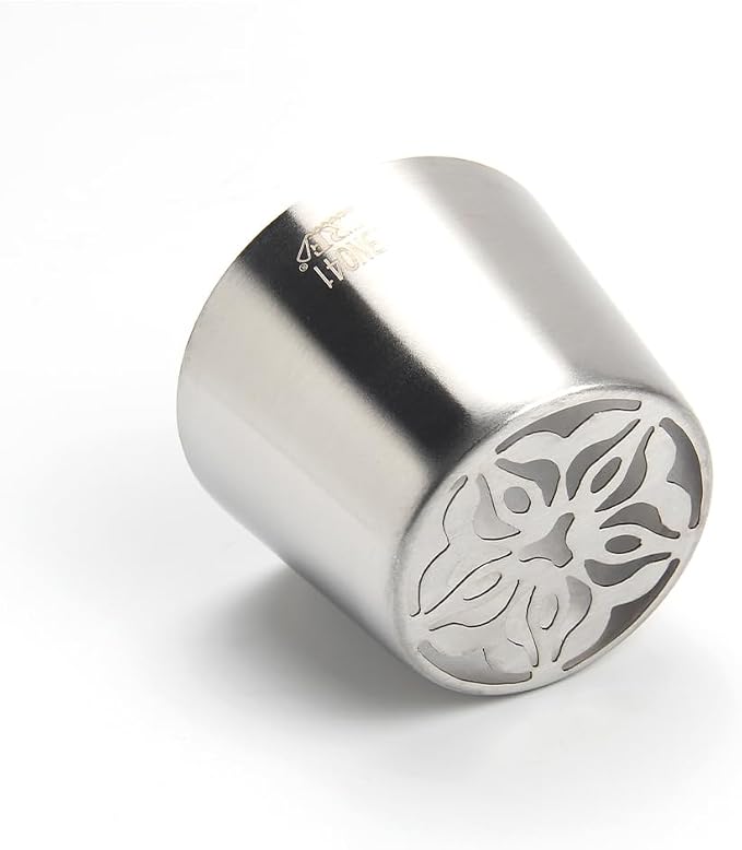 1 Piece Stainless Steel XXL Russian Flower Icing Tips,Pastry Frosting Piping Nozzle for Marshmallow Bouquet,Cake Decorating Piping Tips,Flower Frosting Nozzles for Decorating