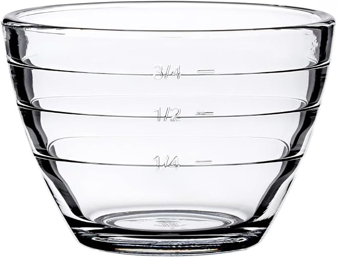 Anchor Hocking Glass 6 Piece 2 Cup 4-IN-1 PREP BOWLS