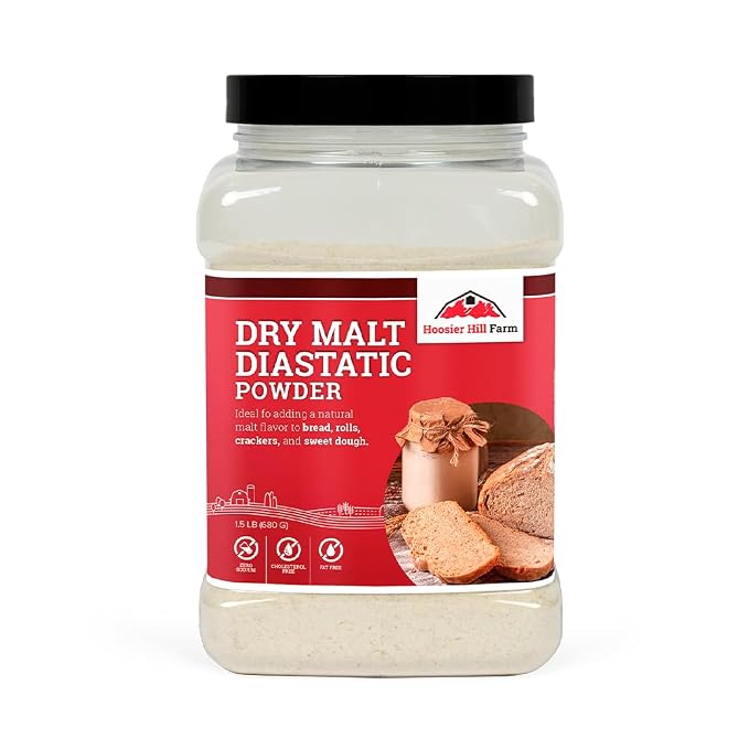 Hoosier Hill Farm Dry Malt Baking Powder, 1.5LB (Pack of 1)
