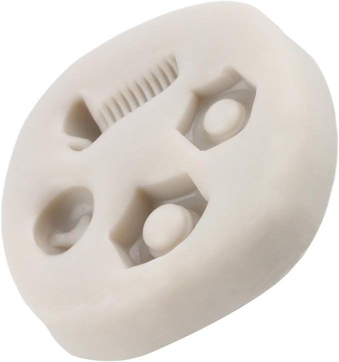 Screw Nut Silicone Mold Hand Tools Fondant Molds for Steampunk Cake Decorating Cupcake Topper Candy Chocolate Polymer Clay Gum Paste