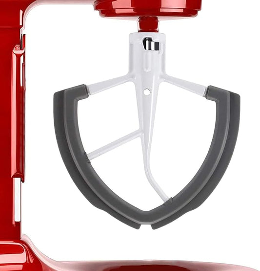 Flex Edge Beater for KitchenAid Professional 600 Bowl-Lift Stand Mixer KP26M1X Series, 6 Quart Flat Beater Paddle with Flexible Silicone Edges Bowl Scraper.