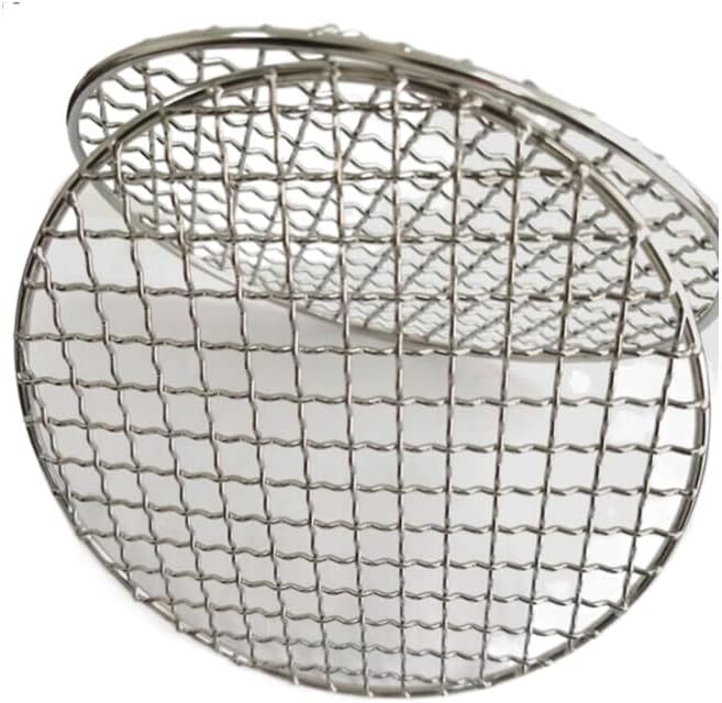 Jilukibo Stainless Steel Round Wire Baking Cooling Rack for Airfryer Oven, Nonstick Cooling Roasting Rack Net Grill Barbecue Rack for Cooling Cookie Bread Cake (180mm/7)