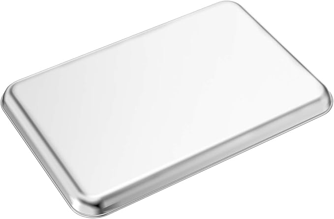 Baking Sheets Set of 2, Bastwe 20 inch Stainless Steel Bakeware Baking Pans, Healthy & Nontoxic & Rustproof & Easy Clean & Dishwasher Safe