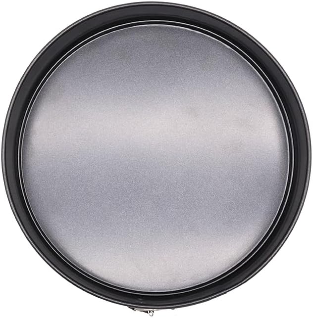 2 Pack 10.2" 26cm 12 Cups Non-Stick Spring Form Cake Mold Pan With Removable Flat Bottom, Tatinum Color Carbon Steel Bakeware Easy Release Cheese Cake Pan