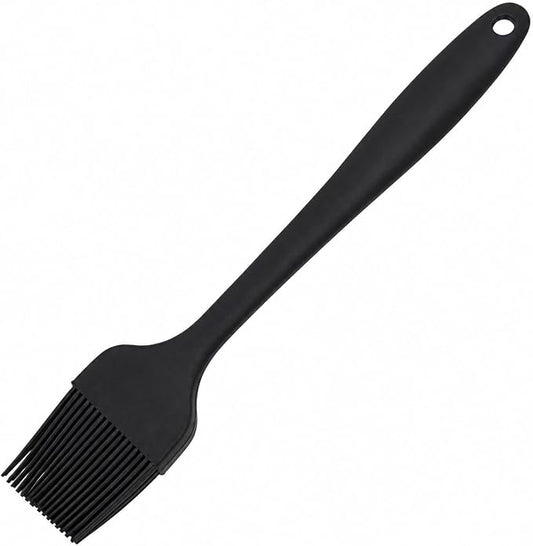 Heat Resistant Silicone Pastry Brush – BPA-Free Black Basting Brush for BBQ, Baking, Cooking, Spreading Butter, Oil, Marinades, 600℉ Safe, Dishwasher Friendly, 2-Pack