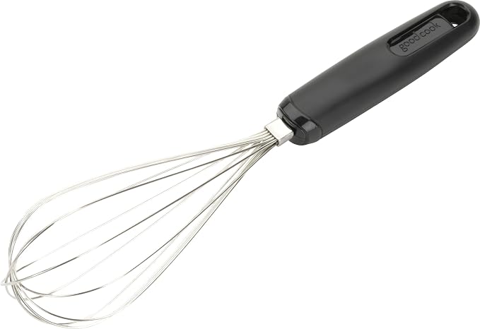 GoodCook Everyday Balloon Whisk with Stainless Steel Wire Whips, 10.5-Inch, Black