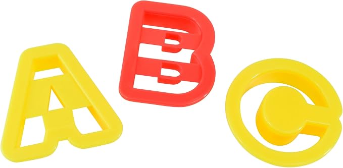 R&M International Alphabet and Number 1.5" Cookie Cutters, 36-Piece Bucket