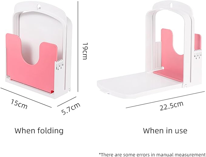Bread Slicer for Homemade Bread with Thickness Guide - 5 Settings, Foldable & Wall-Mountable for Space-Saving Storage, Perfect for Toast & Cheese!