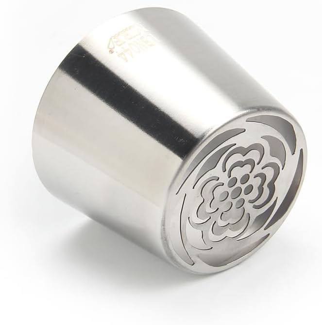 1 Piece Stainless Steel XXL Russian Flower Icing Tip,Pastry Frosting Piping Nozzle for Cake Marshmallow Bouquet, Flower Frosting Nozzles for Decorating,Cake Icing Tips