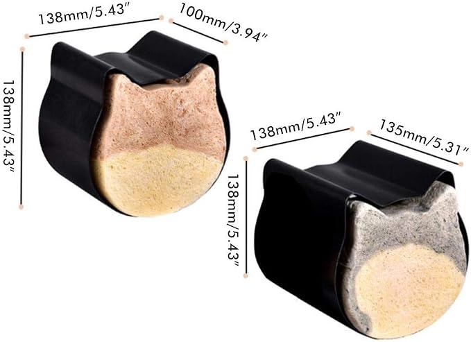 JTLB Cute Cat Shaped Bread Loaf Pan, Food Grade Aluminized Steel Non Stick Baking Mold, Seamless Integrated Toast Cake Bakeware for Home Kitchen Dessert Baking