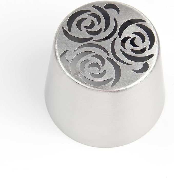 Extra Large Russian Piping Tips - Stainless Steel Flower Nozzles Set for Cake Decorating, Rose & Floral Icing Tips for Cupcakes, Cookies Professional Baking Tools (XXL, Style 63)