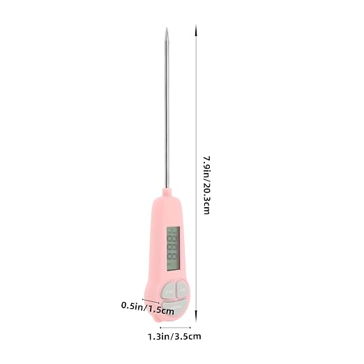 NUOBESTY Instant Read Food Thermometer Digital Cooking Meat Probe Portable Kitchen Thermometer with LCD Display for Accurate Temperature Measurement
