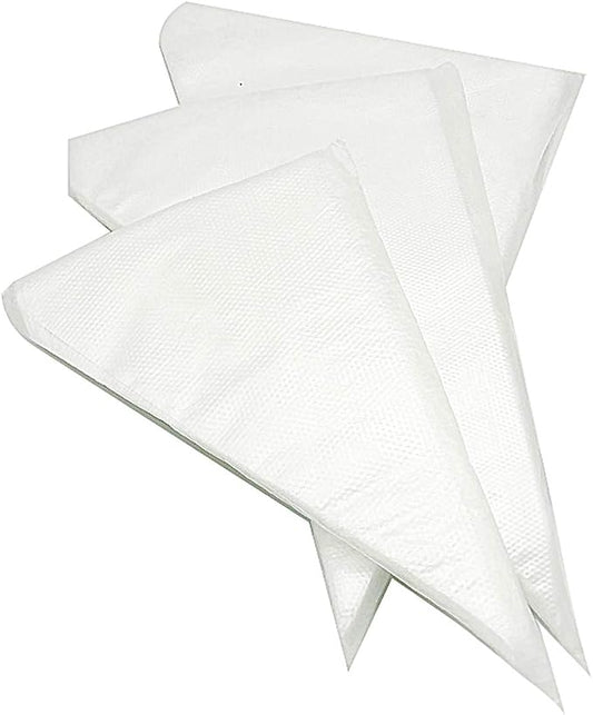 Pastry Piping Bags Set of 100 - Disposable Cake Decorating Bags - Thickened Icing Piping Bag Cake Cupcake Decorating Bags - Baking Cookie Candy Supplies Kit (10 Inch)