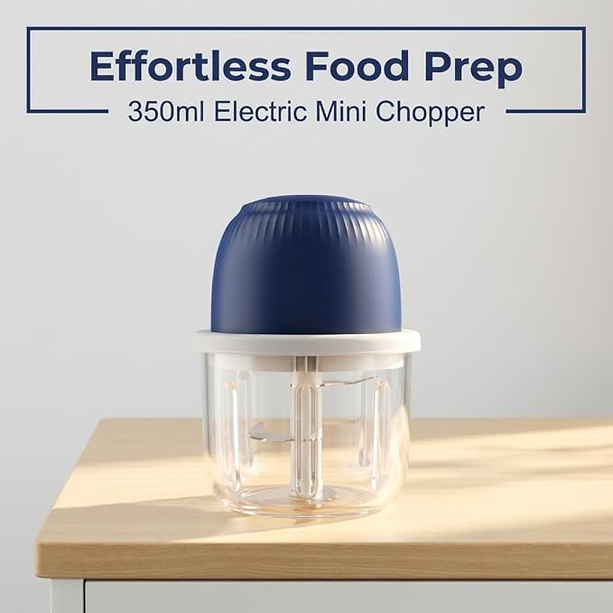 Electric Garlic Chopper, Portable Mini Food Processor, Upgrade Cordless Chopper for Home Cooking, Rechargeable Onion Chopper for Kitchen Users (3)
