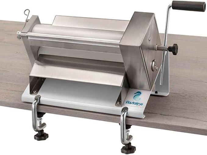 Manual Dough Sheeter Machine - Sfogliafacile Manual Pasta Maker for Icing, Marzipan,Puff Pastry and Salt Bread Shio Pan | Easy Install Dough Sheeter for Home Small or Commercial Kitchens