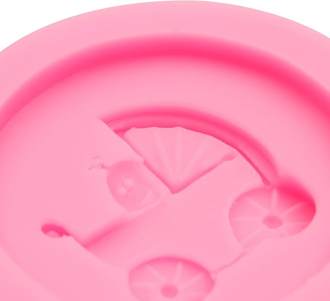Baby Carriage Silicone Molds 2 Pcs, Baby Showers Fondant Mold for Chocolate Cake Decoration Candy Cupcake Topper Cake Polymer Clay Crafts Epoxy Resin