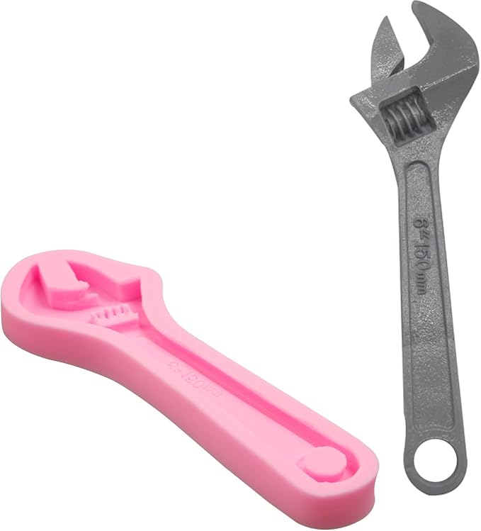Hand Tools Silicone Molds, Wrench Fondant Molds for Cake Decoration Candy Cupcake Topper Cake Polymer Clay Crafts Epoxy Resin