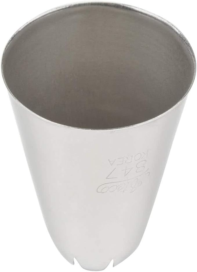 Ateco # 847 - Closed Star Pastry Tip .56'' Opening Diameter- Stainless Steel