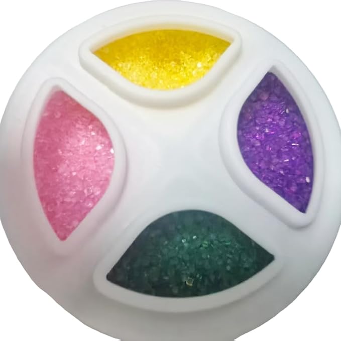 Senchanting Mardi Gras Sanding Sugar Sprinkles for Cake Decorating, Edible Green Yellow Pink Purple Sanding Sugar for Cake Decorating Wedding Party Baking Cupcake Cookie Ice Cream Decoration Supplies 168g/5.93oz