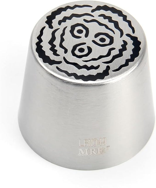 1 Piece Stainless Steel XXL Russian Flower Icing Tips,Pastry Frosting Piping Nozzles for Marshmallow Bouquet,Cake Decorating Piping Tips,Flower Frosting Nozzles for Decorating